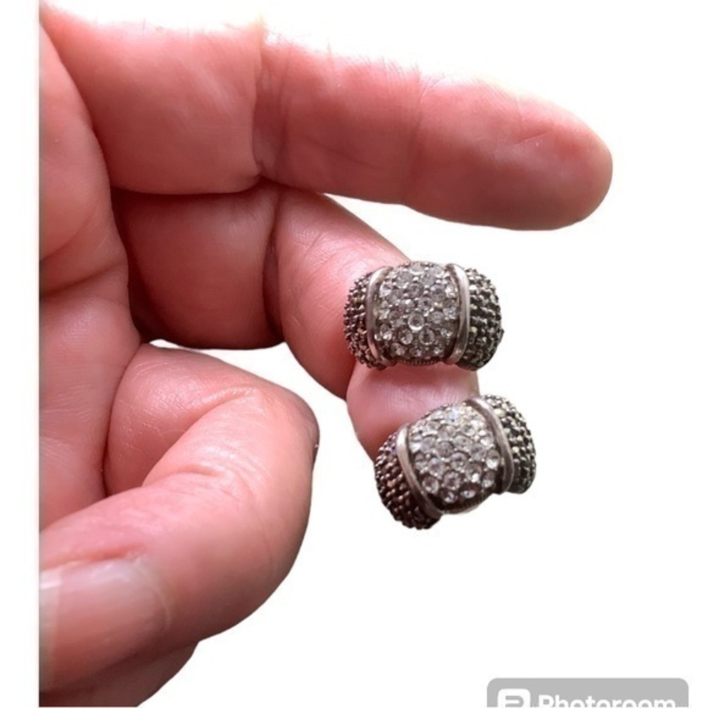Sterling silver cubic zirconia earrings